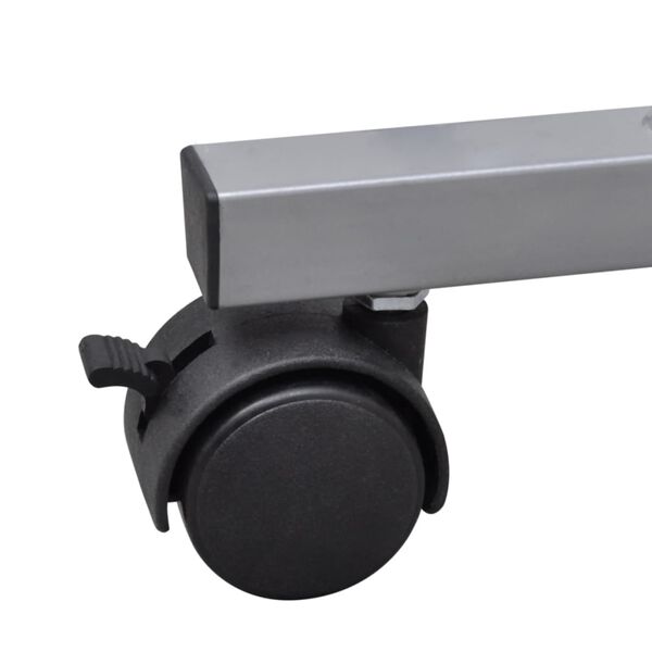 vidaXL Tavolo Scrivania per Computer con Ripiano Estraibile Bianco