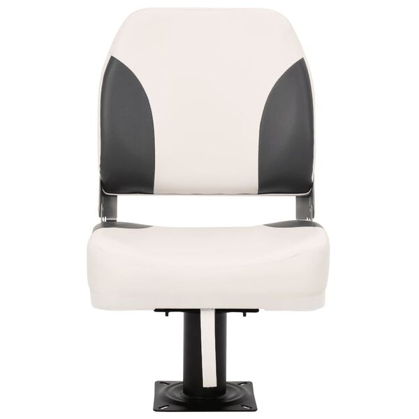 vidaXL Sedile pieghevole per barca 1 set Schienale Basso con Cinghia