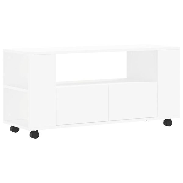 vidaXL Mobile Porta TV Bianco 102x34,5x43 cm in Legno Multistrato