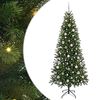 vidaXL Albero di Natale artificiale con 300 LED Verde 210 cm PE e PVC