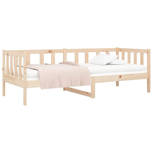 vidaXL Dormeuse senza Materasso 80x200 cm in Legno Massello di Pino