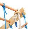 vidaXL Set da Arrampicata per Interni con Scalette e Anelli in Legno