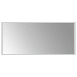 vidaXL Specchio da bagno LED Trasparente 90 x 40 cm vetro temperato