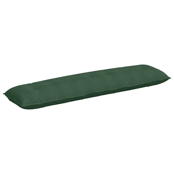 vidaXL Cuscino per Schiena Verde Giungla 200 x 50 cm Tessuto in Cords