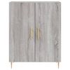 vidaXL Credenza Grigio Sonoma 69,5x34x180 cm in Legno Multistrato