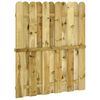 vidaXL Cancello da giardino 100 x 125 cm Legno Massello di Pino Verde