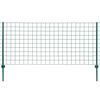 vidaXL Recinzione Euro in Acciaio 20x1,5 m Verde