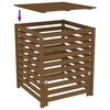 vidaXL Compostiera Ambra 82,5x82,5x99,5 cm in Legno Massello di Pino