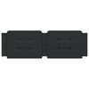vidaXL Cuscino Testiera Zadar Nero 152 cm in Similpelle