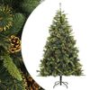 vidaXL Albero di Natale Artificiale Incernierato con Pigne 210 cm