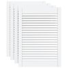vidaXL Ante a Lamelle 4 pz Bianche 69x49,4 cm in Legno di Pino