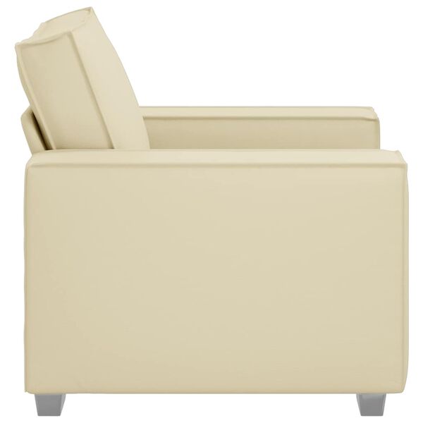 vidaXL Divano Crema 99 x 78 x 84 cm Tessuto