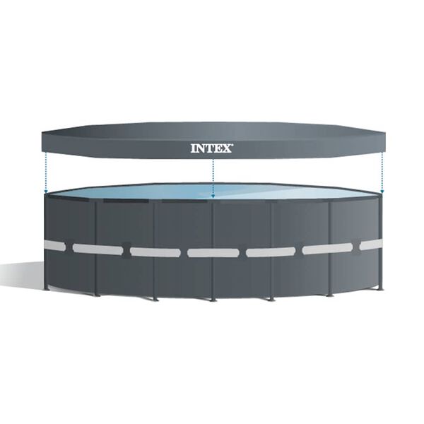 Intex Set Piscina Rotonda Ultra XTR Frame 732x132 cm 26340GN