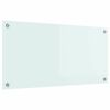 vidaXL Schienale da cucina Latte 80 x 40 cm vetro temperato