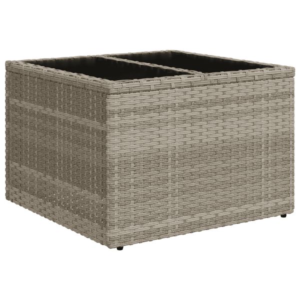 vidaXL Set Divani Giardino 13 pz con Cuscini Grigio Chiaro Polyrattan