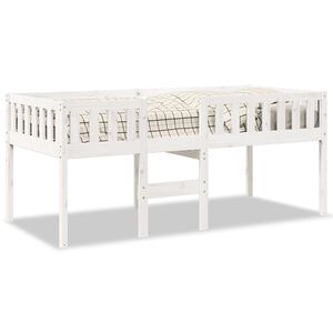 vidaXL Letto per Bambini senza Materasso Bianco 90x190cm Massello Pino