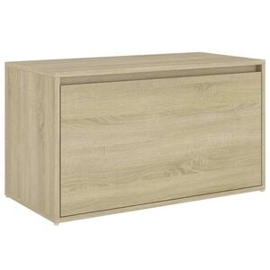 vidaXL Panca da Ingresso 80x40x45 cm Rovere Sonoma Legno Multistrato
