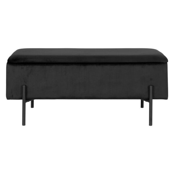 House Nordic Panca con Contenitore Luna Nero