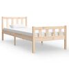 vidaXL Giroletto in Legno Massello 90x190 cm Single