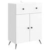 vidaXL Credenza Bianco Lucido 66 x 34,5 x 90 cm Legno ingegnerizzato