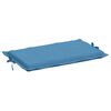 vidaXL Cuscino per Lettino Prendisole Blu M&eacute;lange 186x58x4cm Tessuto