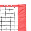 vidaXL Rete da tennis Nero e Rosso 396 x 92 x 87 cm Poliestere