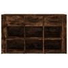 vidaXL Credenza Rovere Fumo 100x30x59,5 cm in Legno Multistrato