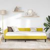 vidaXL Cornice del letto ad angolo Giallo 90 cm x 200 cm Velluto