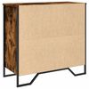 vidaXL Credenza Rovere Fumo 79,5x35,5x74,5 cm in Legno Multistrato