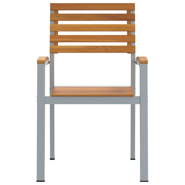 vidaXL Sedia da Giardino 2 pcs Marrone 56 x 57 x 87 cm