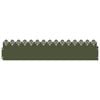 vidaXL Bordure per prato 30 pz 103 x 0,05 x 22 cm Acciaio Verde Oliva