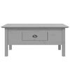 vidaXL Tavolino da Salotto BODO 100x55x46cm Legno Massello Pino Grigio