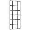 vidaXL Porta Scorrevole con Ferramenta Nera 76x205 cm in Vetro ESG