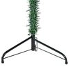 vidaXL Albero Natale Artificiale Sottile a Met&agrave; Supporto Verde 120 cm
