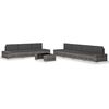 vidaXL Set Divani da Giardino 8 pz in Polyrattan Grigio