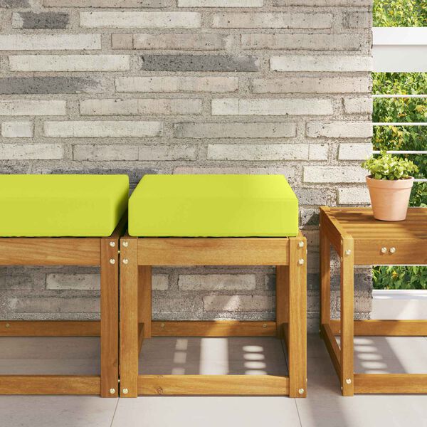 vidaXL Cuscino da Sedia Esterno Verde 40 x 40 x 8 cm 100% Poliestere