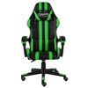 vidaXL Sedia da Gaming Nero e Verde in Similpelle