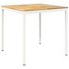 vidaXL Tavolo Bar da Giardino NAARDEN Bianco 110 x 108,5 x 105 cm