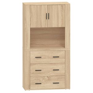 vidaXL Credenza Rovere Sonoma in Legno Multistrato