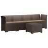 vidaXL Divano da Giardino a 4 Posti con Cuscini in Stile Rattan PP