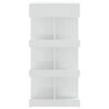 vidaXL Tavolo da Bar con Ripiani Bianco Lucido 100x50x101,5 cm