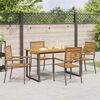 vidaXL Set da Pranzo per Giardino 5 pcs Grigio