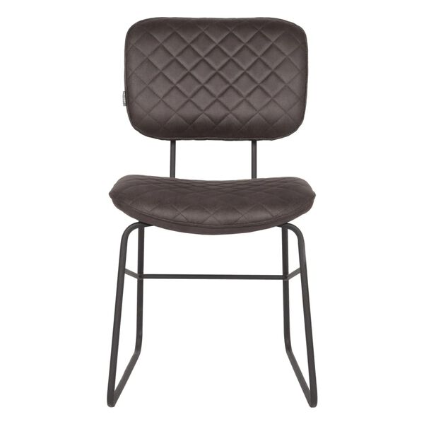 LABEL51 Sedie da Pranzo 2 pz Sev 49x60x87 cm Antracite