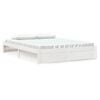 vidaXL Giroletto Bianco in Legno Massello 150x200 cm King Size