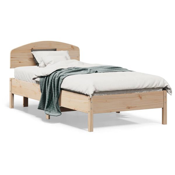 vidaXL Letto senza Materasso 90x190 cm in Legno Massello di Pino
