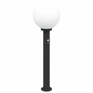 vidaXL Lampada a paletto con sensore 80 cm Nera IP44