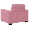vidaXL Divano Sedia Rosa 100x78x84 cm Velluto