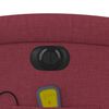 vidaXL Poltrona Alzapersona Massaggiante Elettrica Rosso Vino Tessuto