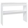 vidaXL Tavolino Consolle Bianco 102x30x80 cm in Legno Multistrato
