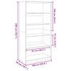 vidaXL Armadio Bianco 100x50x200 cm in Legno tecnico